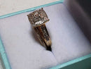 Ring - Engagement Set - Yellow Gold 10k (.417) 3.2 grams Size 5.5