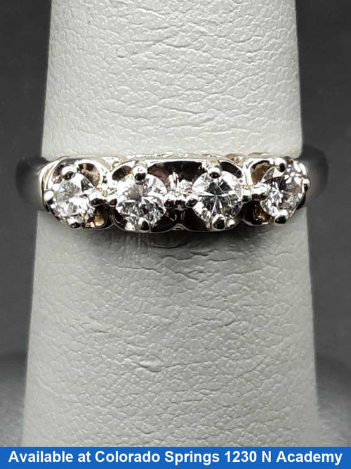 Women's Ring - Anniversary - White Gold 14k (.585) 2.5 grams Size 7