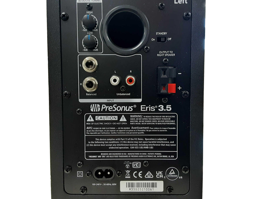 Presonus Eris 3.5 Black Bookshelf Speaker