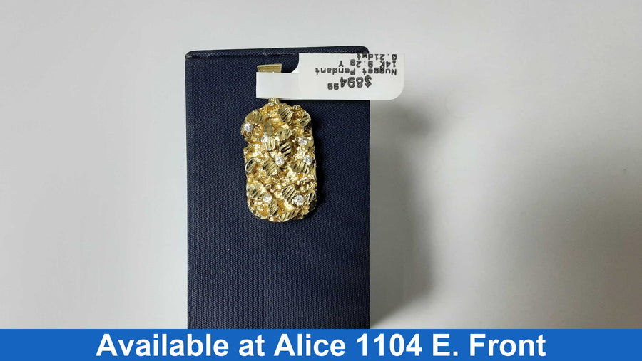 Nugget Pendant - Yellow Gold 14k (.585) 9.2 grams