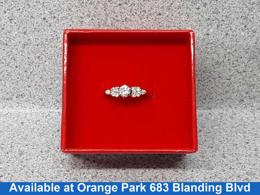 Ring - Engagement Set - Yellow Gold 14k (.585) 2.5 grams Size 6