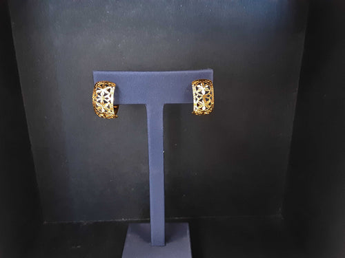 Filigree Earrings - Yellow Gold 22k (.917) 4.8 grams