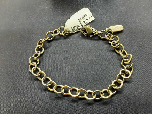 Cable Bracelet - Silver 8.2 grams 7 inch