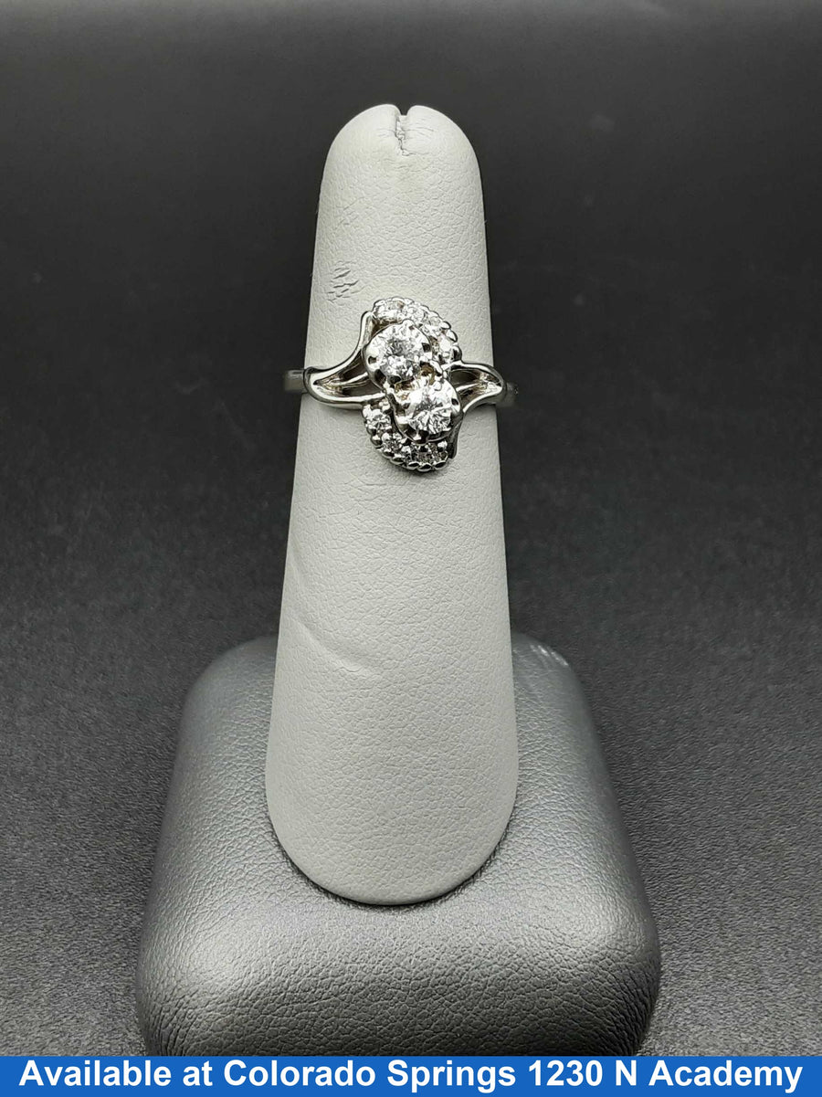 Women's Ring - White Gold 14k (.585) 4.2 grams Size 5