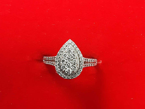 Women's Ring - White Gold 10k (.417) 3.3 grams Size 7