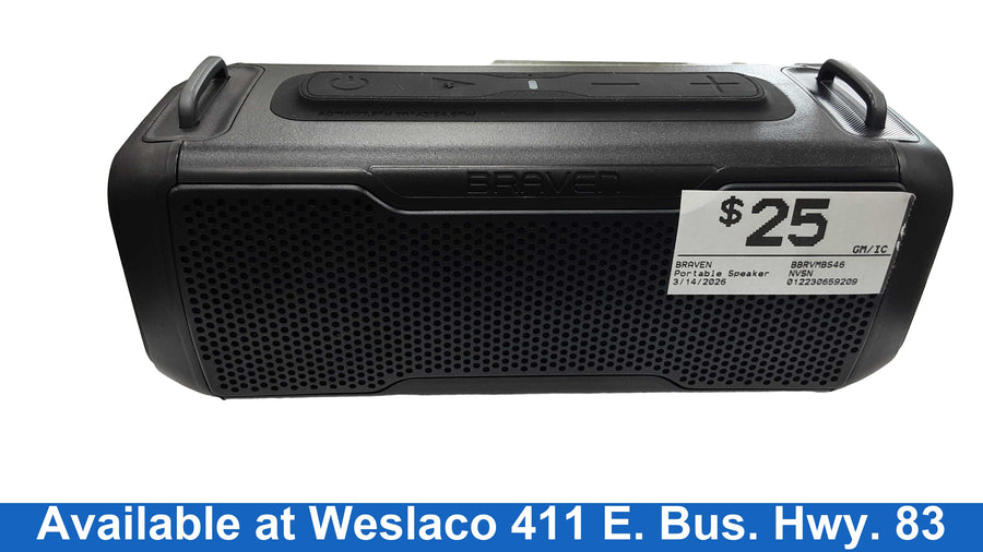 Braven Bbrvmbs46 Black Portable Speaker