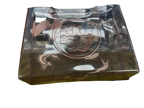 Tory Burch Ella Clear Small Tote Clear Purse / Handbag