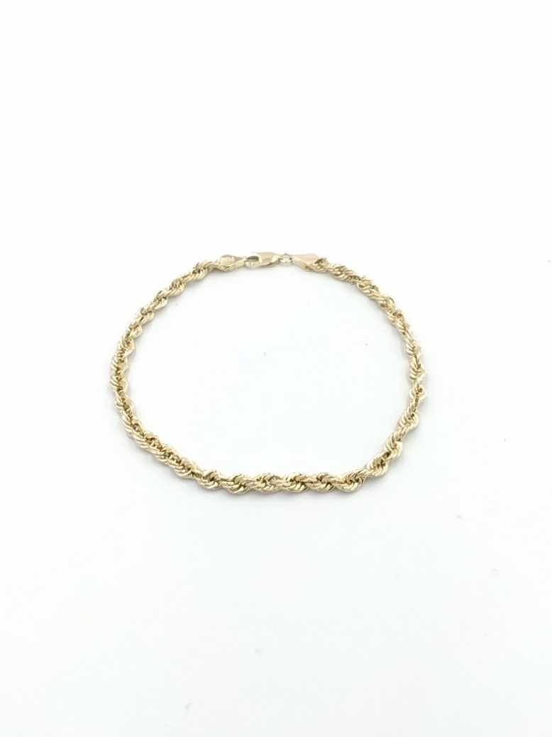 Rope Bracelet - Yellow Gold 14k (.585) 2.8 grams 8 inch