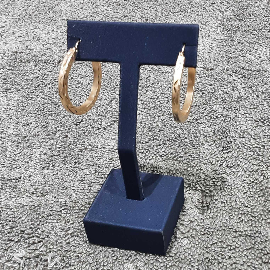 Bangle Earrings - Yellow Gold 18k (.750) 3.2 grams