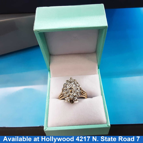 Women's Ring - Yellow Gold 14k (.585) 6.6 grams Size 8