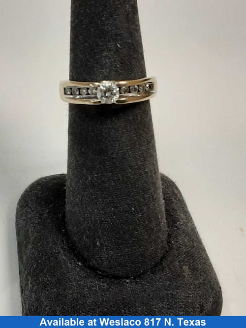 Women's Ring - Anniversary - White Gold 14k (.585) 3.7 grams Size 5.5