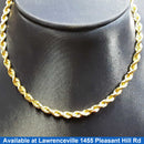 Rope Chain - Yellow Gold 14k (.585) 17 grams 19 inch