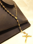 Bead Chain - Tricolor Gold 10k (.417) 18.8 grams 32 inch