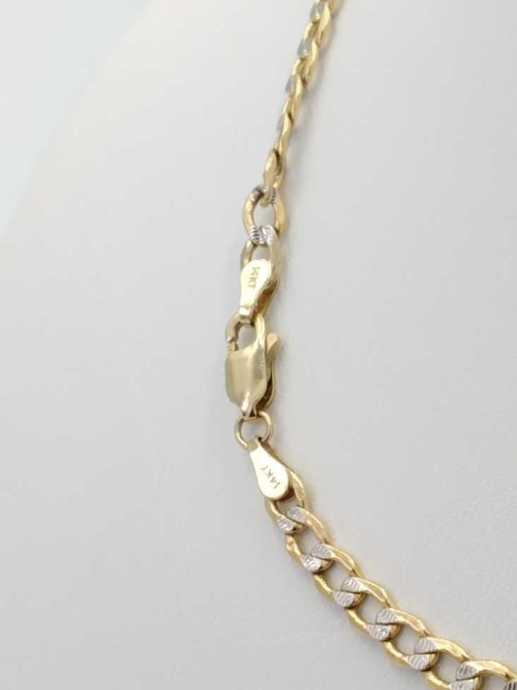 Cuban Link Chain - Tricolor Gold 14k (.585) 6.9 grams 20 inch
