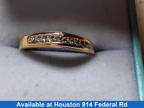 Ring - Wedding Band - Yellow Gold 14k (.585) 3 grams Size 7