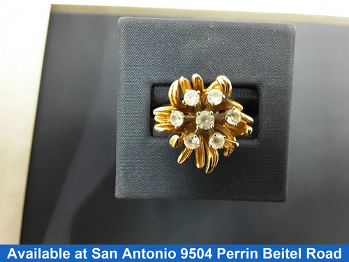 Women's Ring - Yellow Gold 14k (.585) 9.5 grams Size 20
