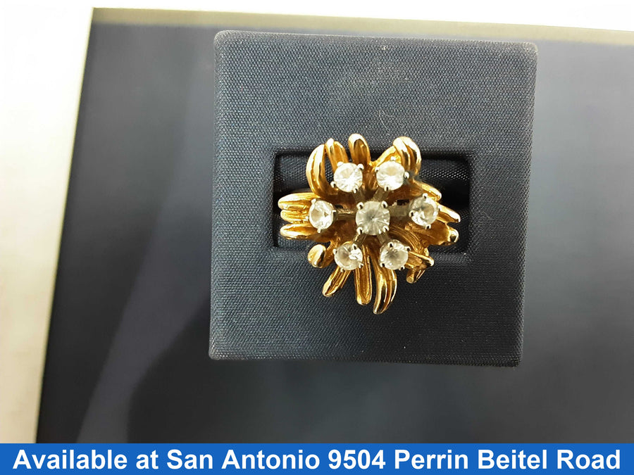 Women's Ring - Yellow Gold 14k (.585) 9.5 grams Size 20