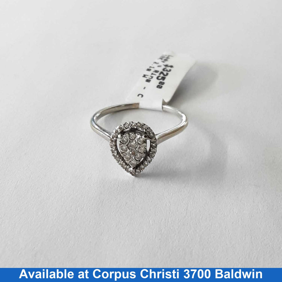 Women's Ring - White Gold 10k (.417) 2.1 grams Size 7