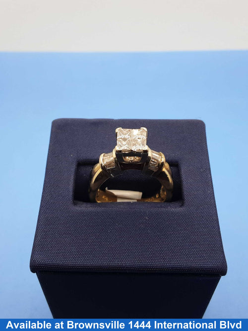 Ring - Engagement Set - Yellow Gold 14k (.585) 7.5 grams Size 7