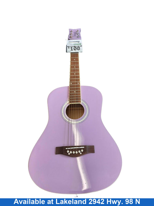 Daisy Rock Debutante Purple Acoustic Classic Guitar