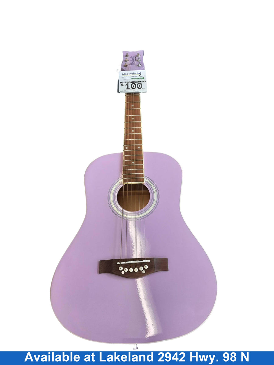 Daisy Rock Debutante Purple Acoustic Classic Guitar