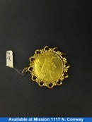 Coin Pendant - Yellow Gold 10k (.417) 23 grams