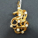 Diamond Pendant - Yellow Gold 14k (.585) 6 grams