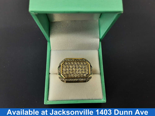 Men's Ring - Yellow Gold 10k (.417) 11.5 grams Size 10