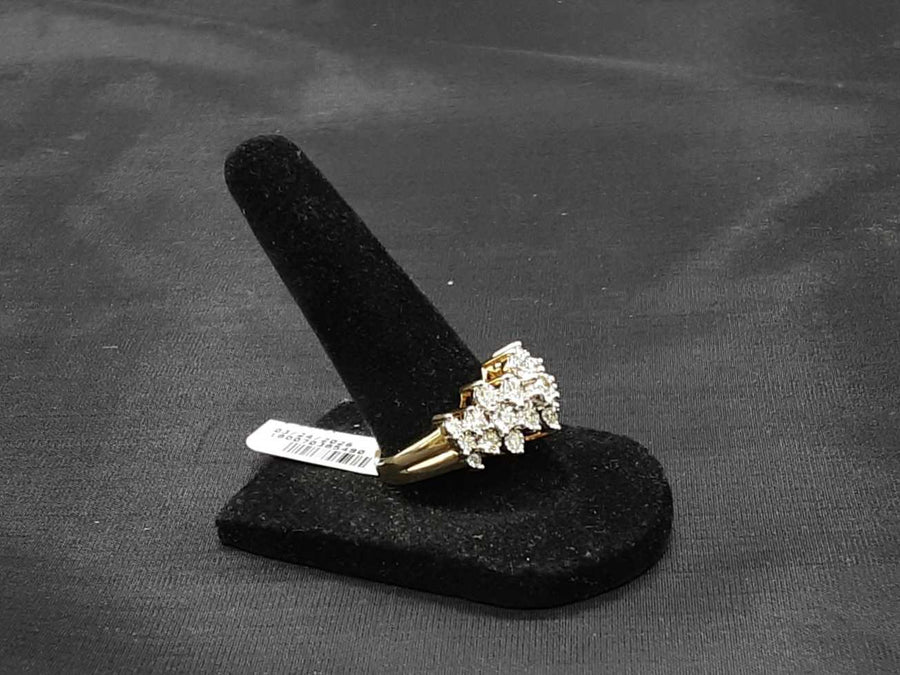 Women's Ring - Anniversary - Yellow Gold 14k (.585) 7.8 grams Size 9