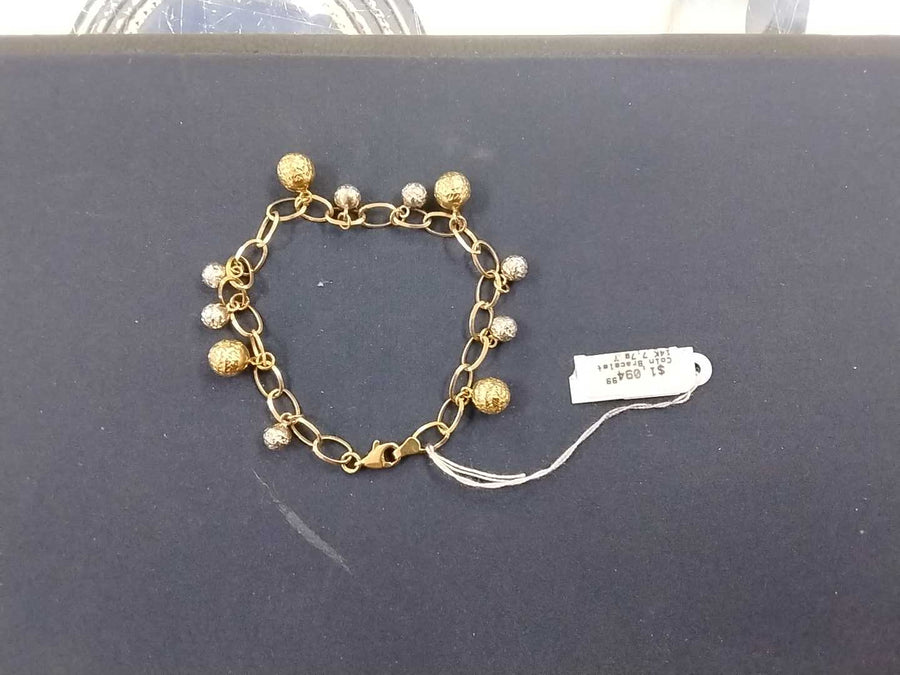 Bracelet - Yellow Gold 14k (.585) 7.7 grams 7 inch