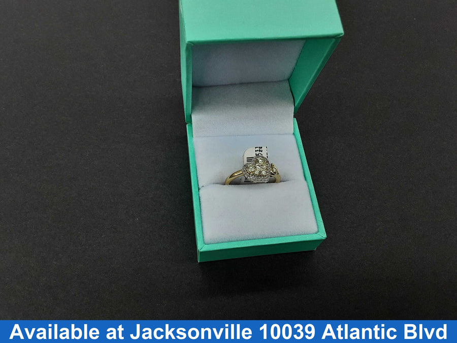 Women's Ring - Yellow Gold 10k (.417) 3.4 grams Size 7.5