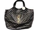 Yves Saint Laurent Quilted Lambskin Icare Tote Black Purse / Handbag