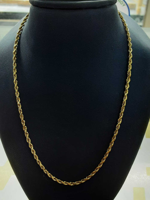Rope Chain - Yellow Gold 14k (.585) 9.7 grams 22 inch