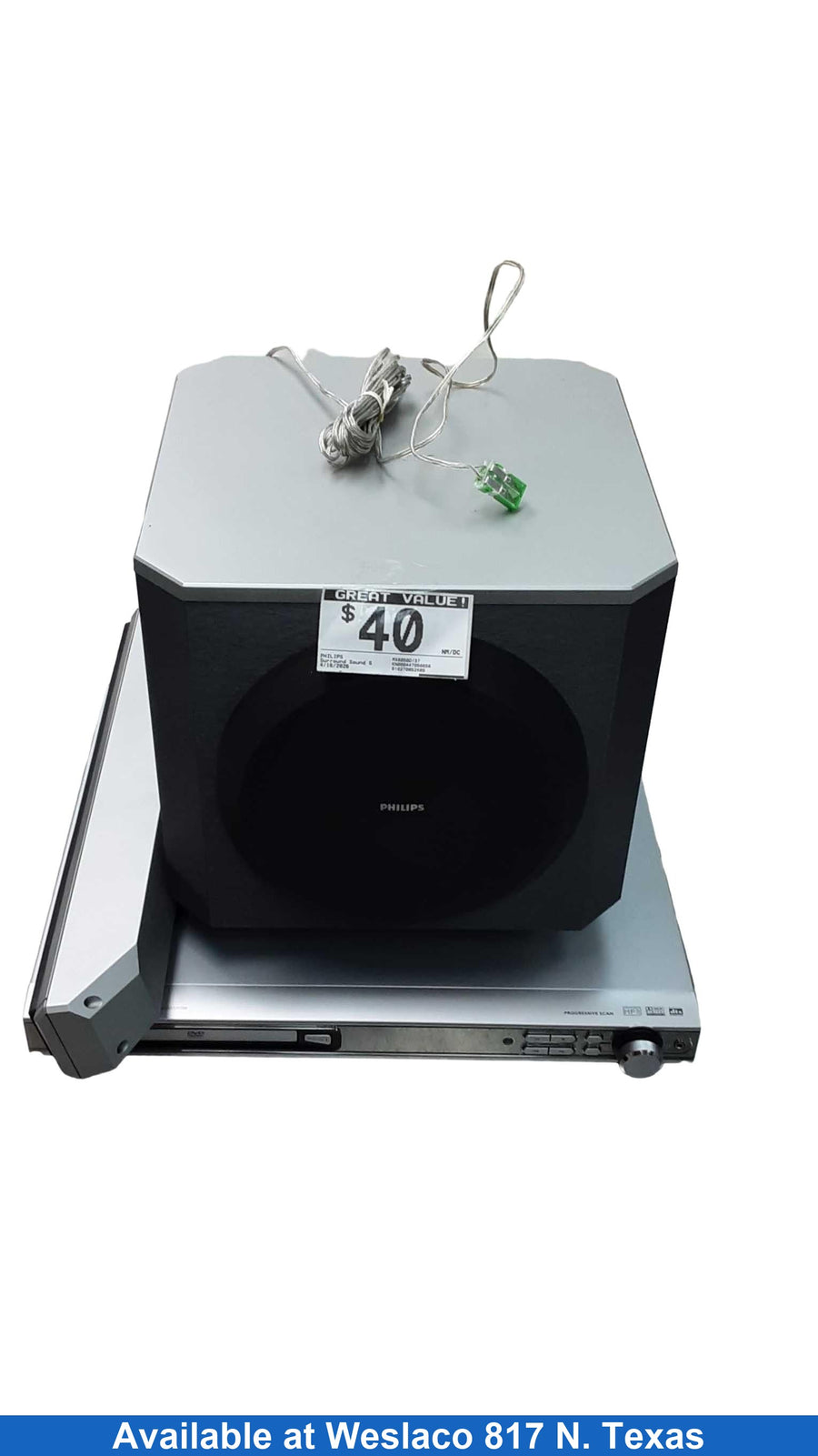 Philips Mx6050d/37 Silver Surround Sound Speaker