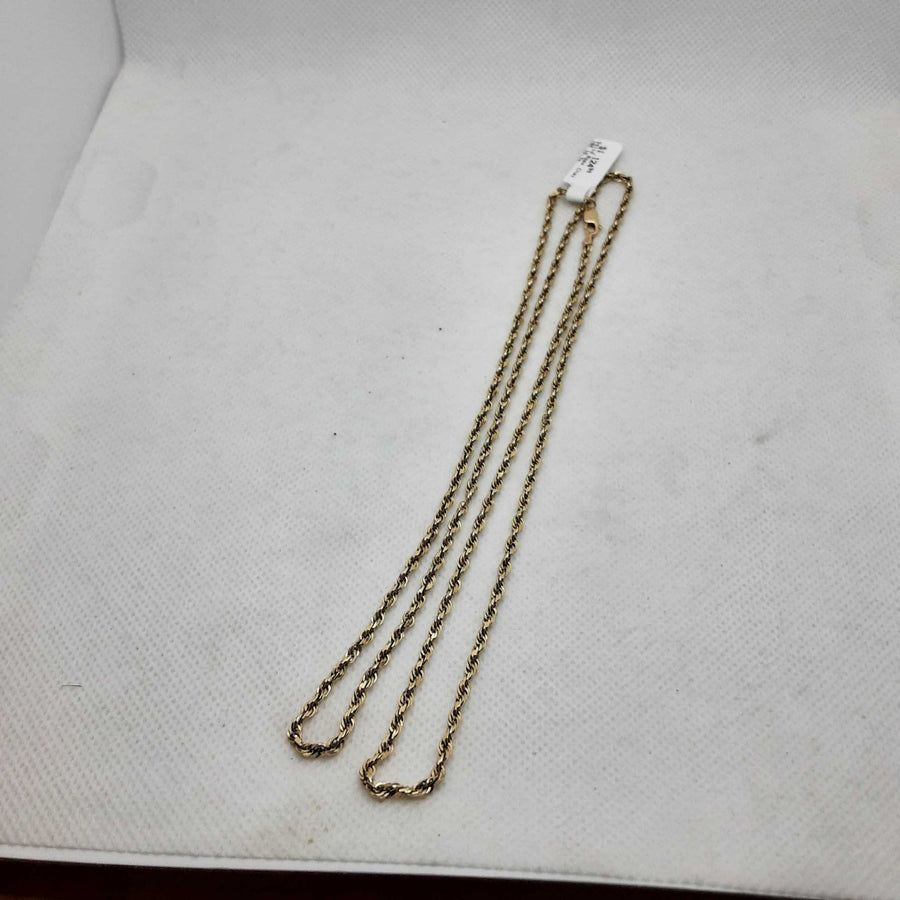 Rope Chain - Yellow Gold 10k (.417) 10.7 grams 28 inch