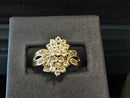 Lady's Ring - Cluster Yellow Gold 10k (.417) 4 grams Size 10.5