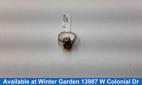 Women's Ring - Yellow Gold 10k (.417) 3.4 grams Size 7