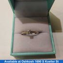 Women's Ring - Solitaire - Yellow Gold 14k (.585) 1.7 grams Size 8
