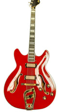 Hagstrom 67 Viking Ii Red Acoustic / Electric Classic Guitar