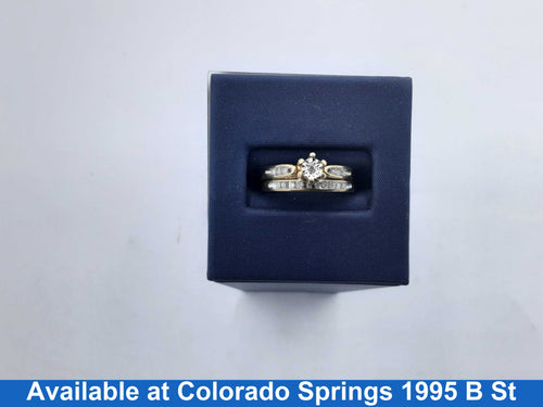 Ring - Engagement Set - Yellow Gold 10k (.417) 4.3 grams Size 7