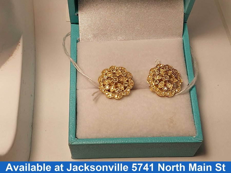 Earrings - Yellow Gold 14k (.585) 2.5 grams