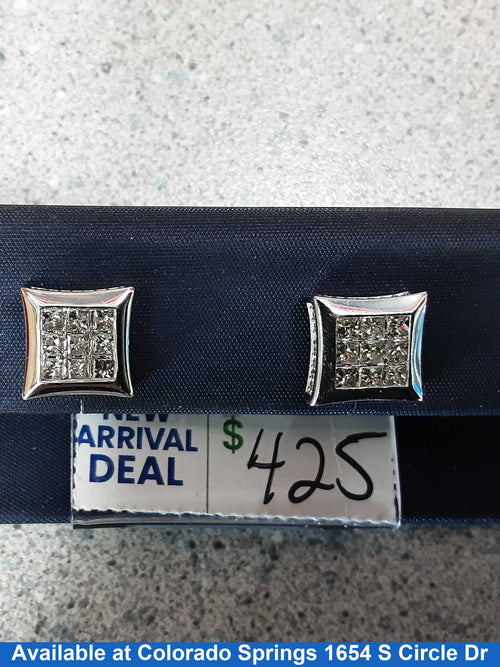 Earrings - White Gold 10k (.417) 2.9 grams