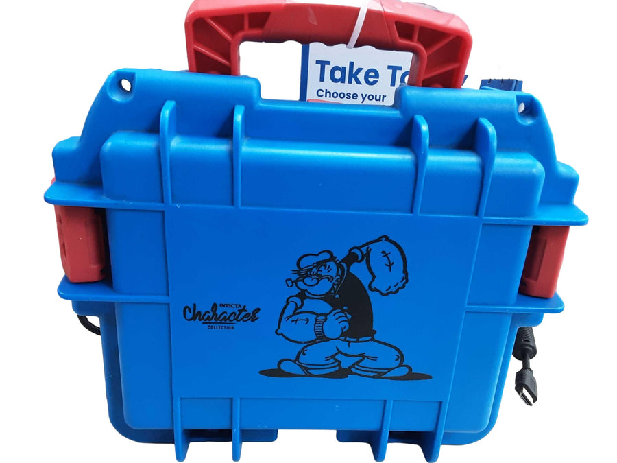 Invicta Popeye Hard Case Blue Backpack / Briefcase / Bag