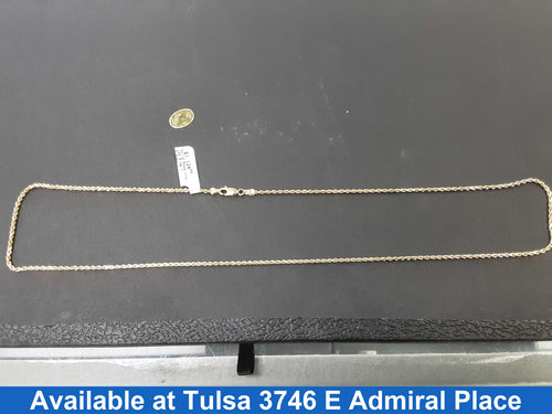 Rope Chain - Yellow Gold 14k (.585) 8.4 grams 22 inch