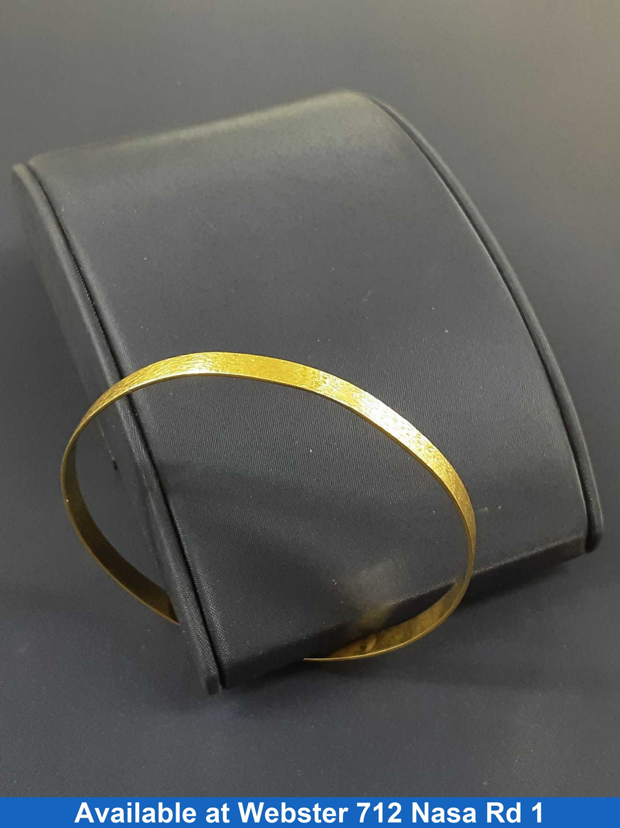 Bangle Bracelet - Yellow Gold 18k (.750) 14.3 grams 6 inch