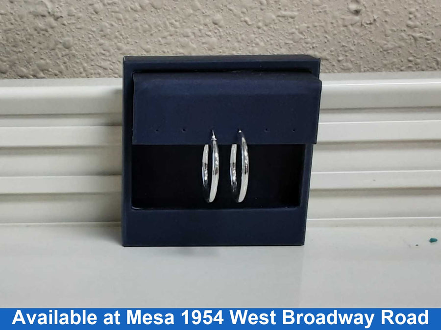 Bangle Earrings - White Gold 14k (.585) 2.8 grams