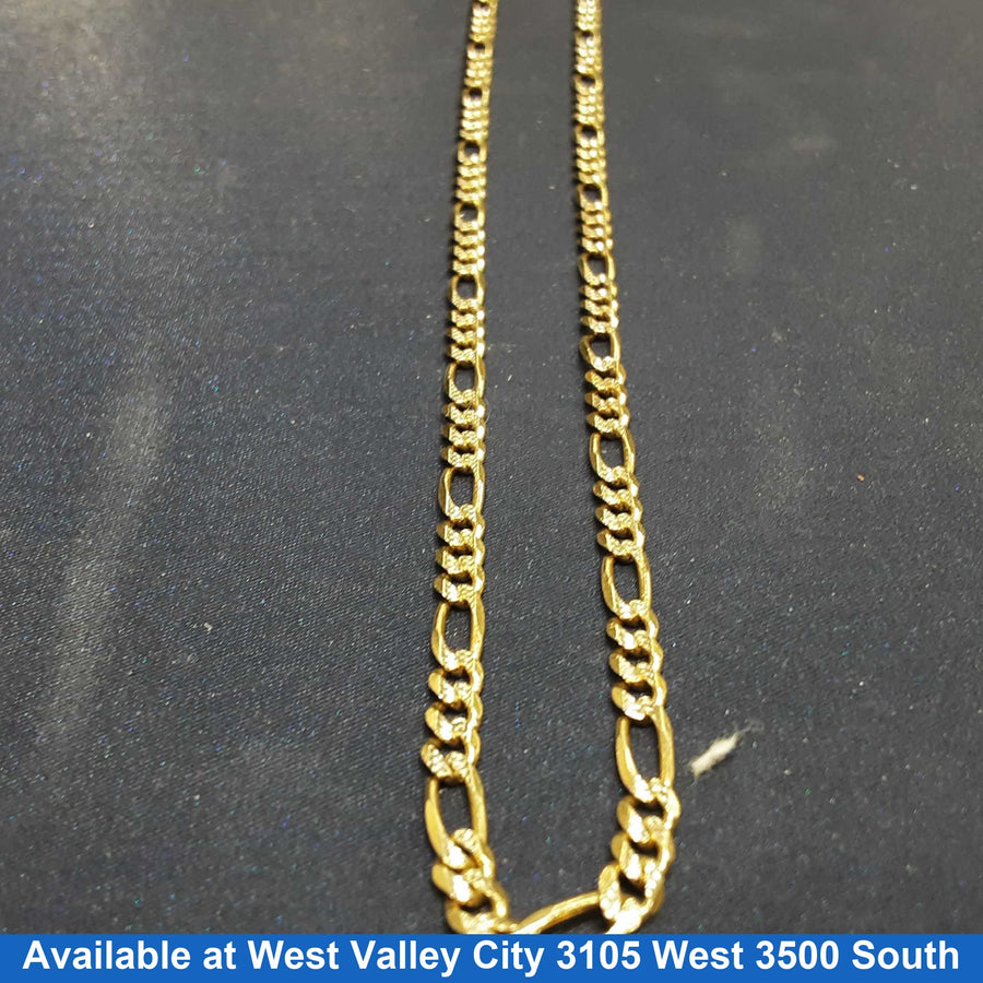 Figaro Chain - Yellow Gold 14k (.585) 14.6 grams 22 inch