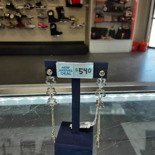 Jacket Earrings - Tricolor Gold 14k (.585) 3.8 grams