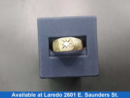 Men's Ring - Yellow Gold 10k (.417) 4.5 grams Size 10