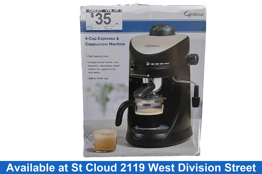 Capresso Espresso Machine Black Small Kitchen Appliance